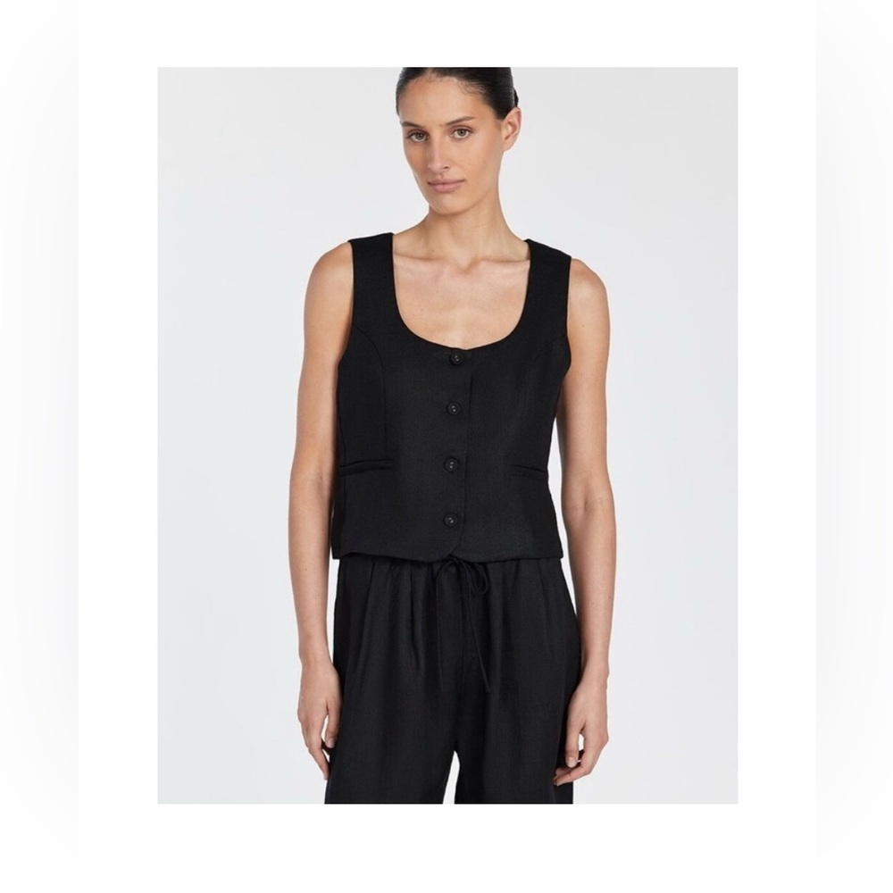 DISSH Oscar Linen Vest Top 100% Linen | Size 6